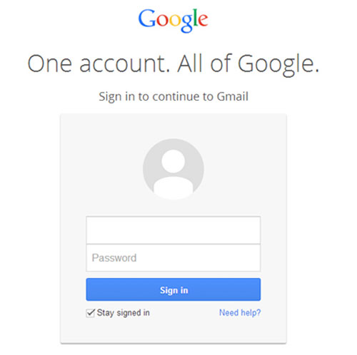 Inicie sesión en su cuenta de Gmail
