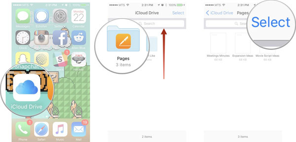 Cómo mover datos en iCloud Drive