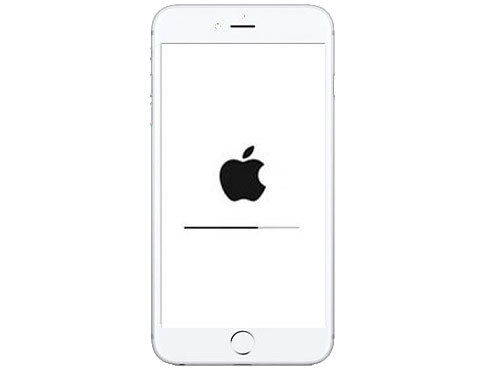 Reiniciar iPhone para arreglar fotos en iPhone que no aparece en Mac