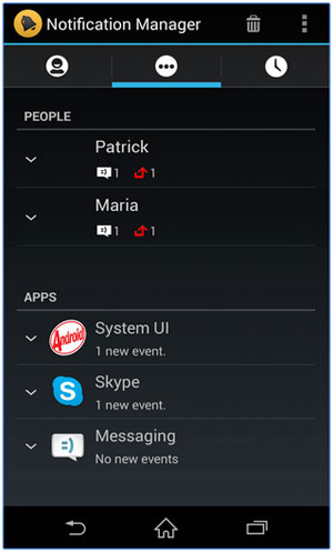 Apague las notificaciones de Android