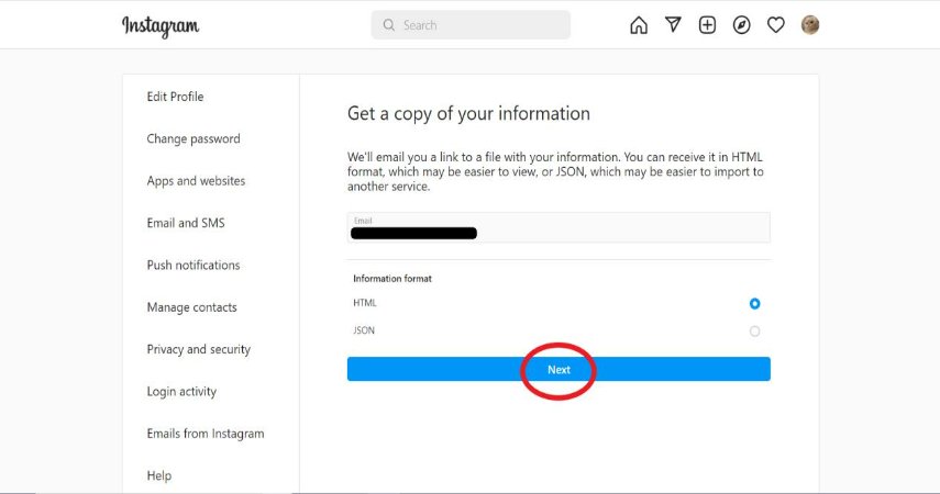 Recuperar mensajes eliminados en Instagram desde la web