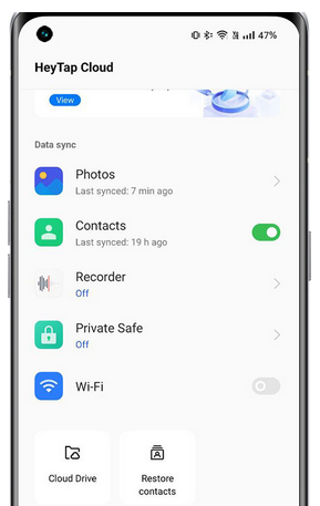 Recuperar fotos eliminadas permanentemente de Realme a través de Heytap Cloud