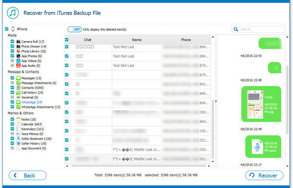Recuperar contactos de iPhone rotos de la copia de seguridad de iTunes
