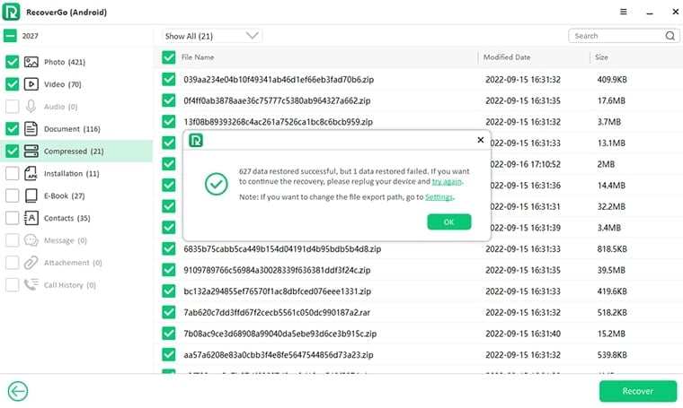 Restaurar fotos de Samsung Cloud