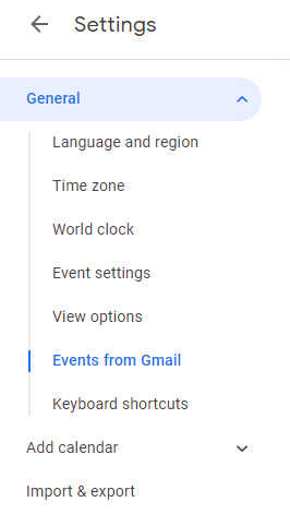 recuperar eventos de calendario eliminados en Android a través de eventos de Gmail