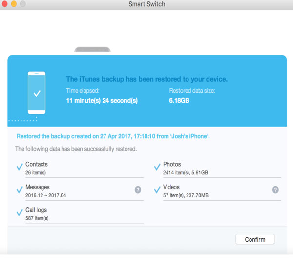 Cómo transferir de iPhone a Samsung usando iTunes
