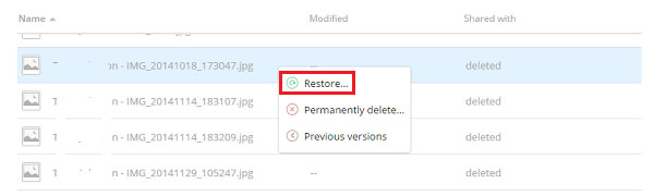 Samsung Data Recovery del teléfono perdido a través de Dropbox