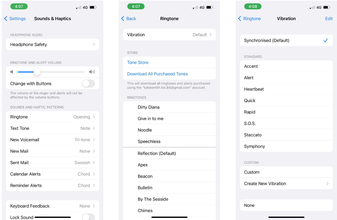 Teléfono no vibrando en Silent iOS 17