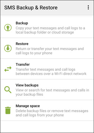 Cómo recuperar mensajes de texto eliminados del teléfono LG a través de SMS Backup Restore