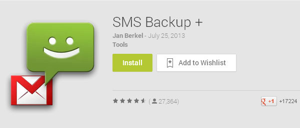 Instale SMS Backup Plus