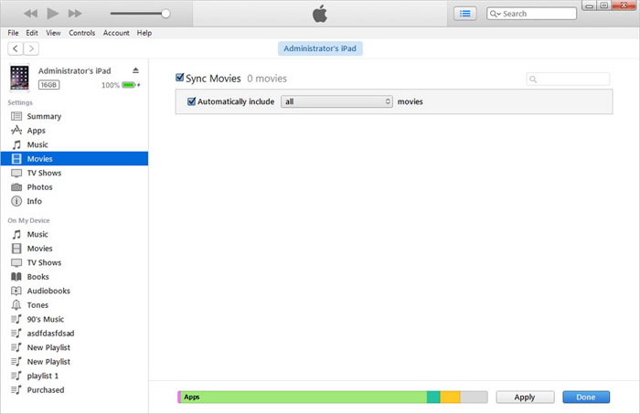 Transfiera videos de PC a iPhone con iTunes