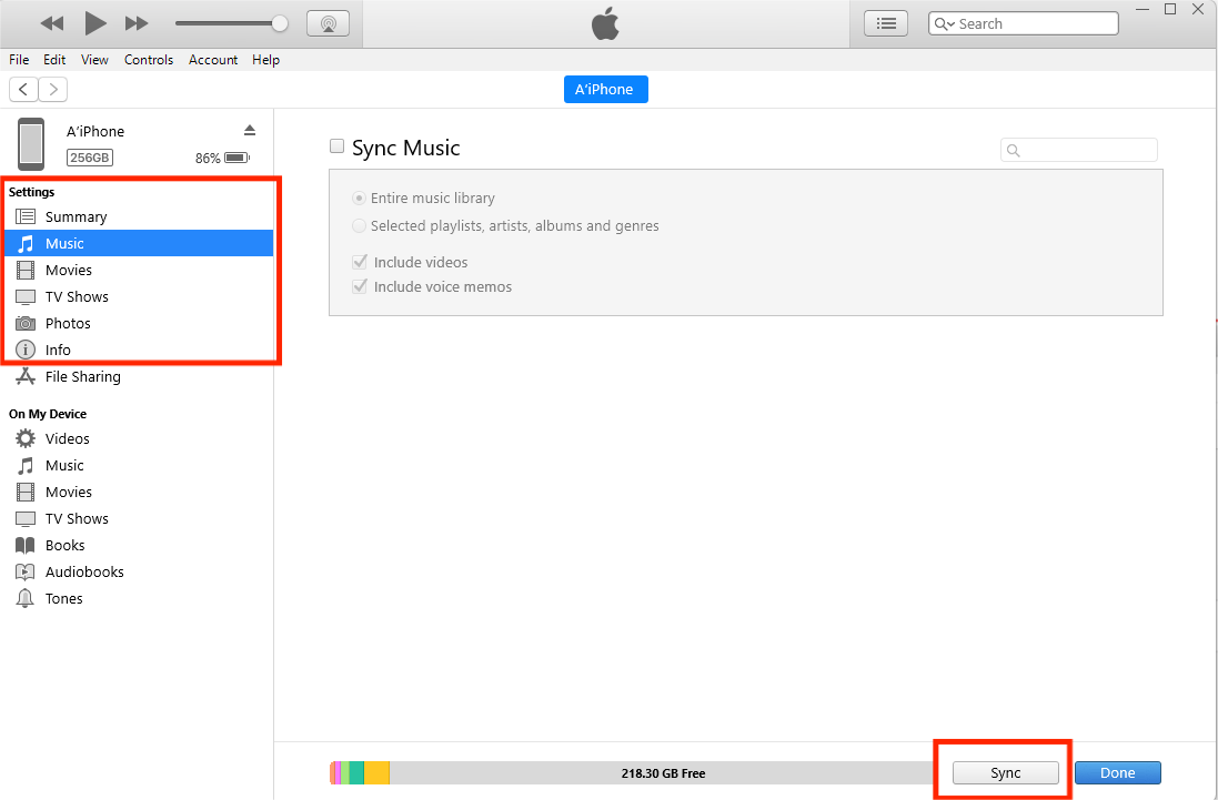 Sincronizar iPhone con PC con Windows