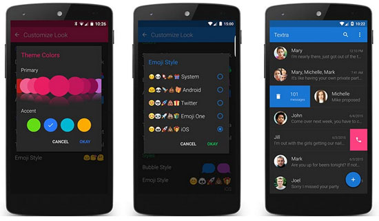 SMS Manager para Android como Textra SMS