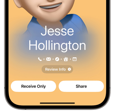 Use NamedRop para transferir datos al nuevo iPhone sin problemas