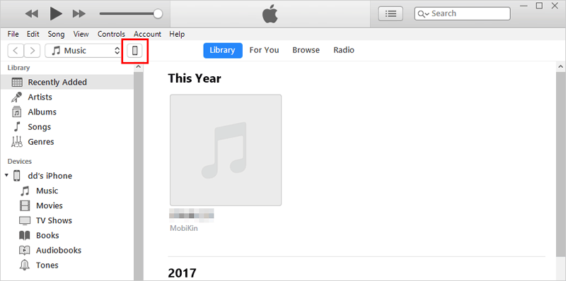 Transfiera fotos de PC a iPhone con iTunes