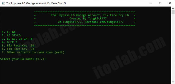Descargar la herramienta de derivación LG FRP - Tungkick