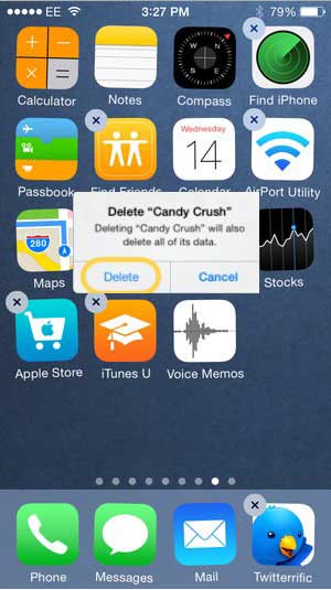 Eliminar aplicaciones defectuosas del iPhone
