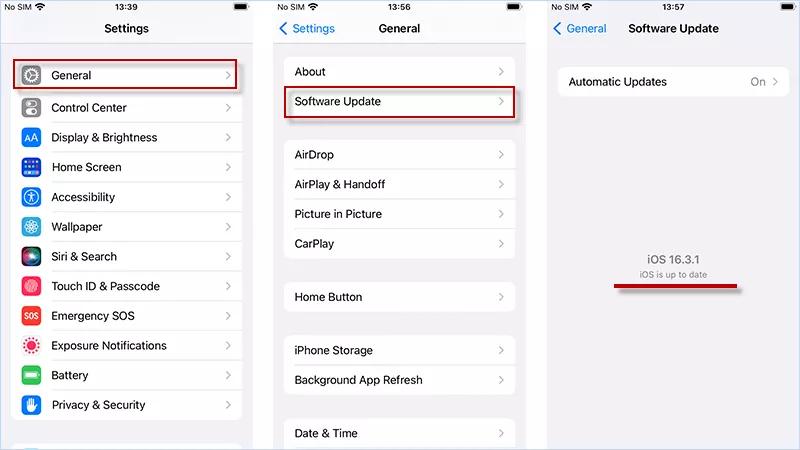 Use la versión de iOS más reciente para vincular iPhone e iTunes