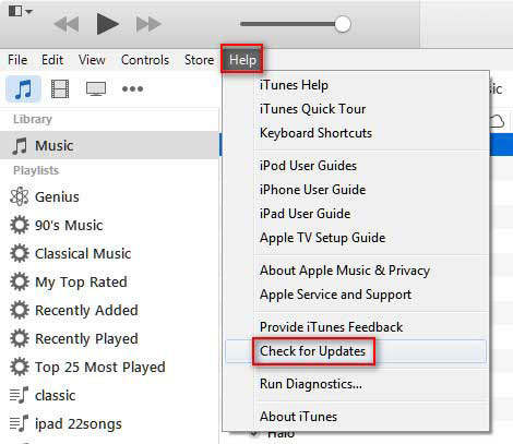 Instale la última versión de iTunes