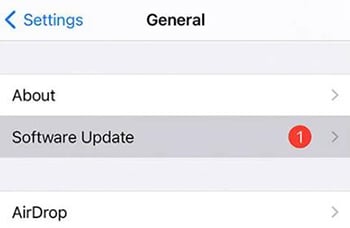 Sistema de actualización de iPhone