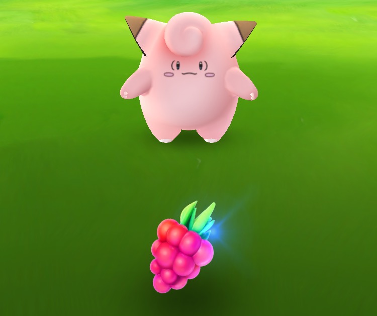 Pick-Up Razzberries para atrapar Pokémon