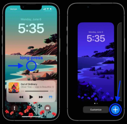 papel tapiz y widgets en iOS 16