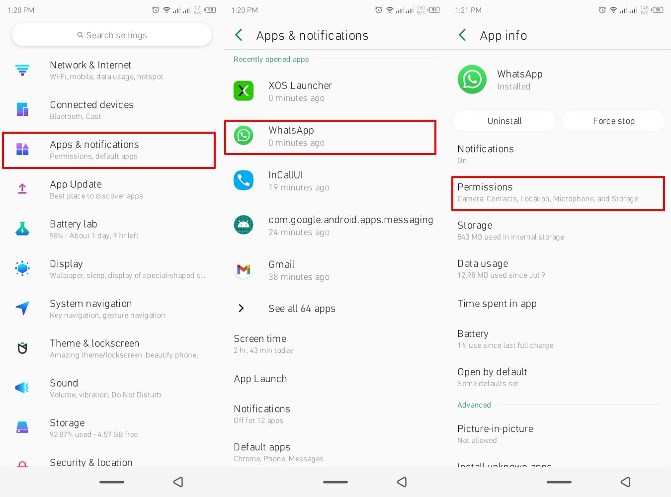 activar las notificaciones de whatsapp android