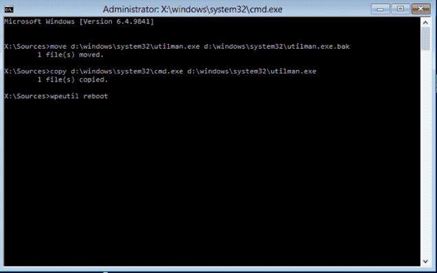 Restablecer la contraseña de Windows 10 sin disco